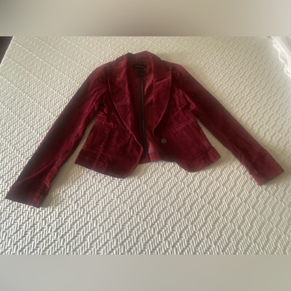 London Jeans Womens Corduroy Blazer Sz 0